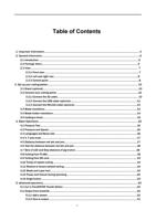 Table of Contents 1 Important Information 3 2 General (Page 2 / 9) V-Smart User Manual
